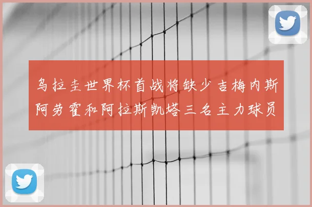 乌拉圭世界杯首战将缺少吉梅内斯阿劳霍和阿拉斯凯塔三名主力球员