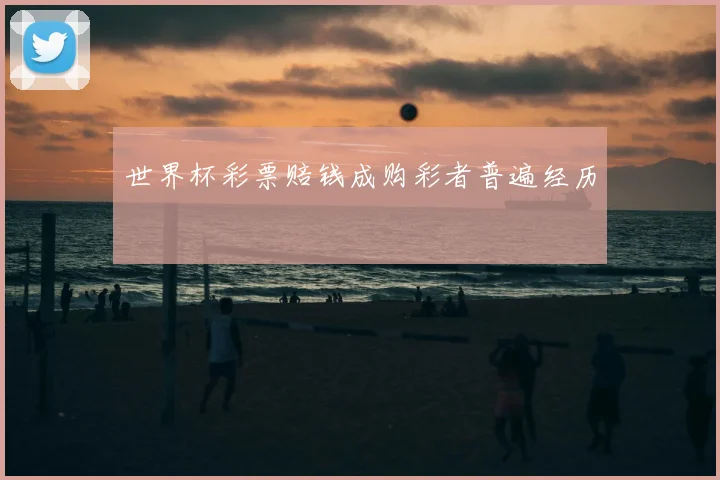 世界杯彩票赔钱成购彩者普遍经历