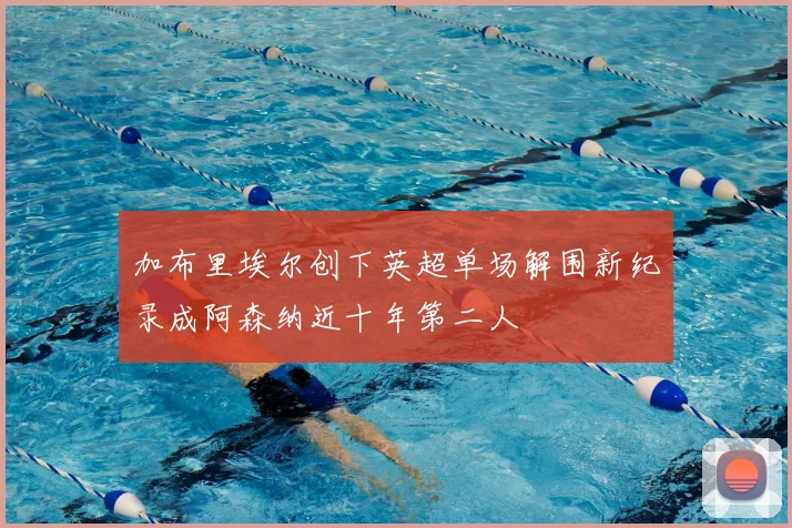 加布里埃尔创下英超单场解围新纪录成阿森纳近十年第二人